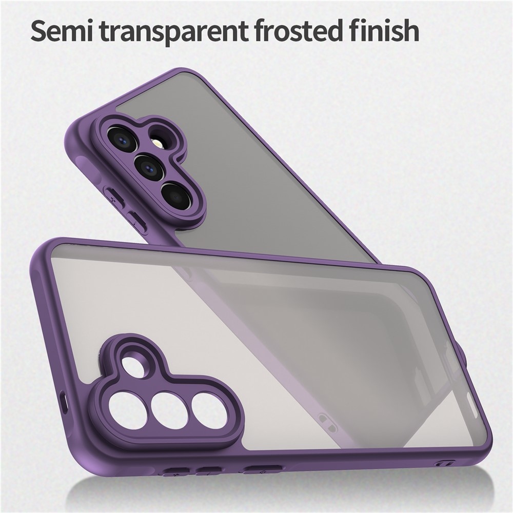 Zselés tok kemény hátlappal Samsung Galaxy A57 5G - lila