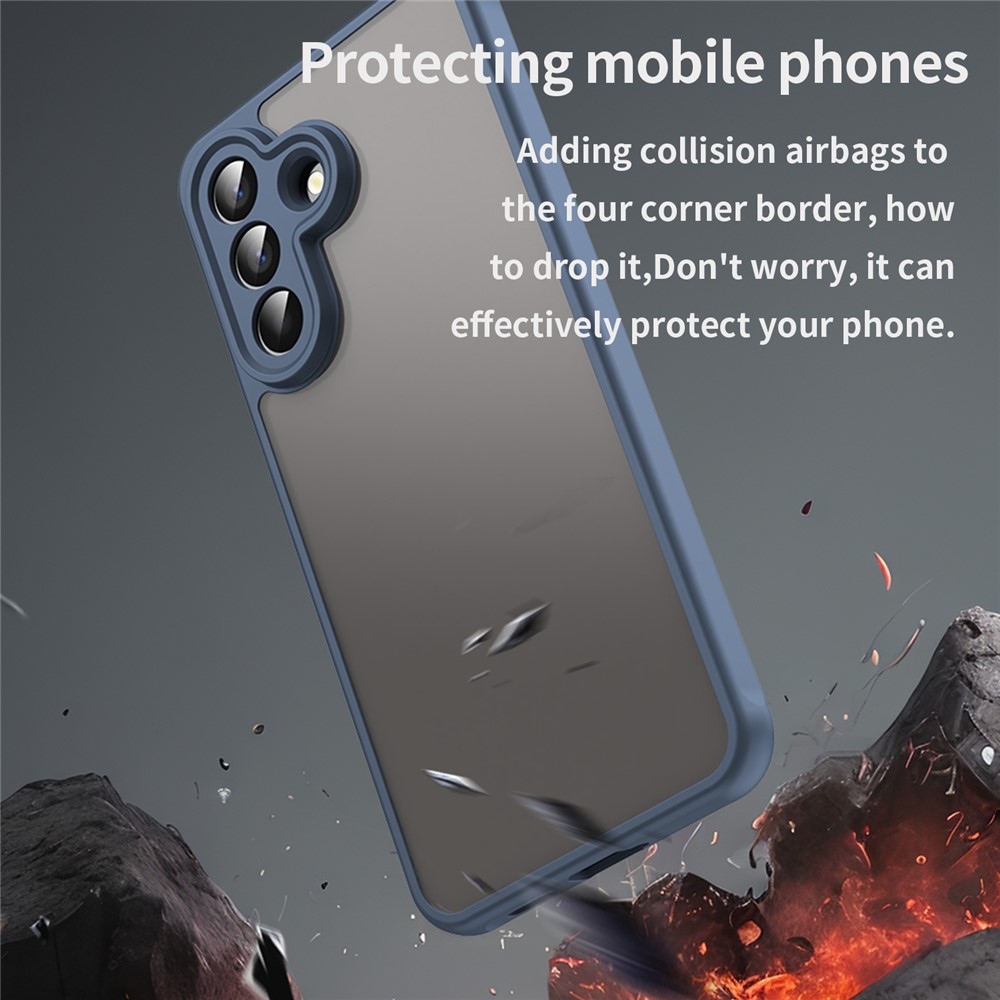 Zselés tok kemény hátlappal Samsung Galaxy A57 5G - kék