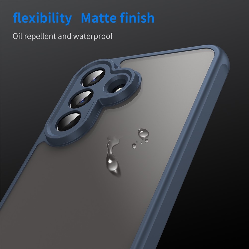 Zselés tok kemény hátlappal Samsung Galaxy A57 5G - kék