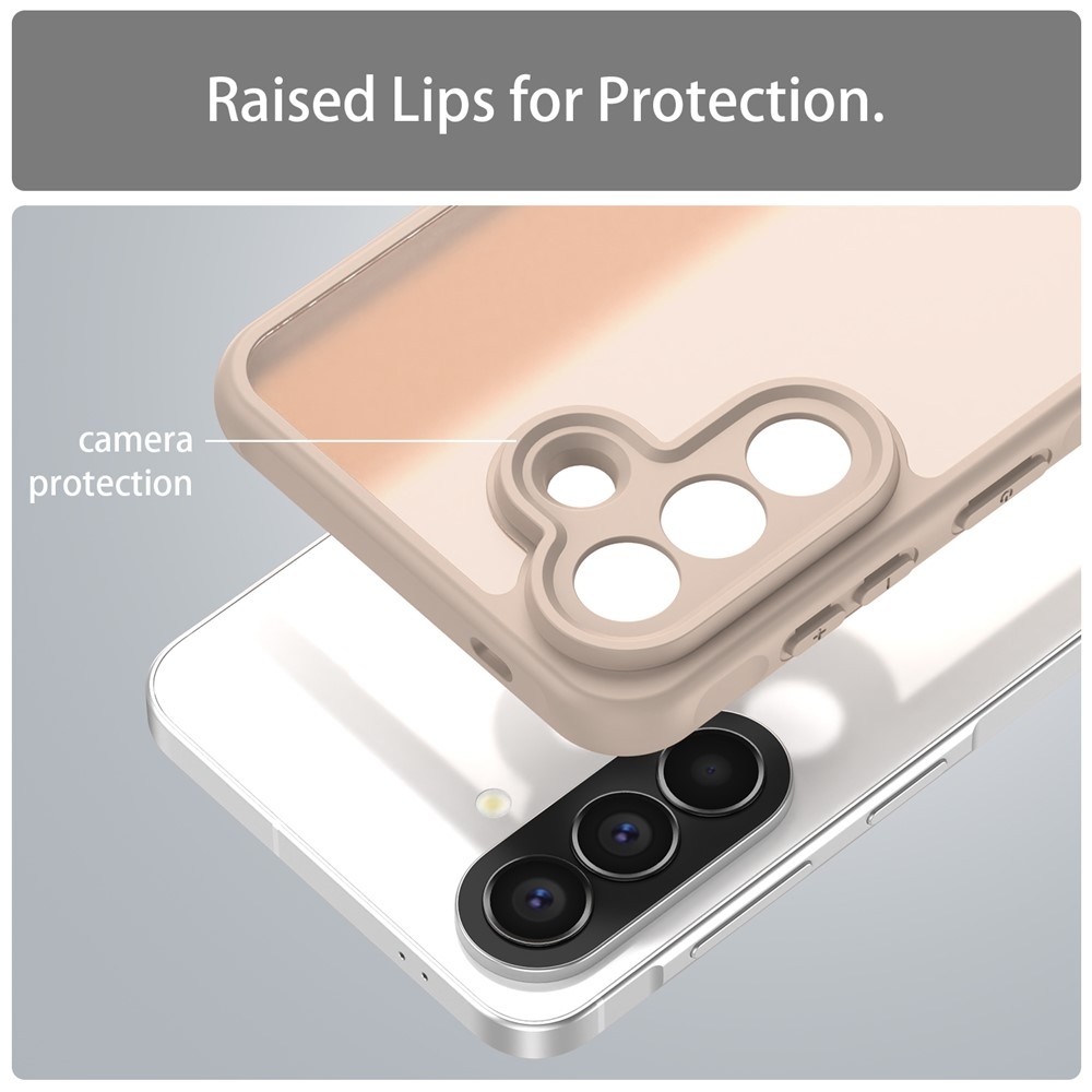 Zselés tok kemény hátlappal Samsung Galaxy A57 5G - narancssárga