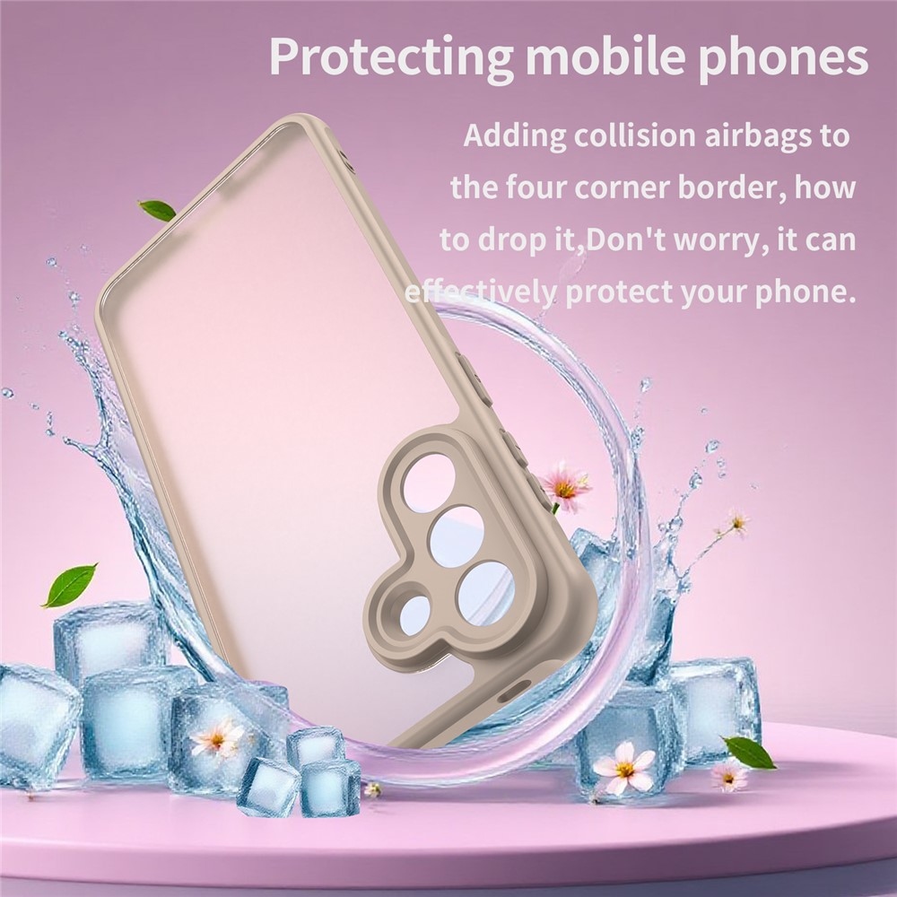 Zselés tok kemény hátlappal Samsung Galaxy A57 5G - narancssárga