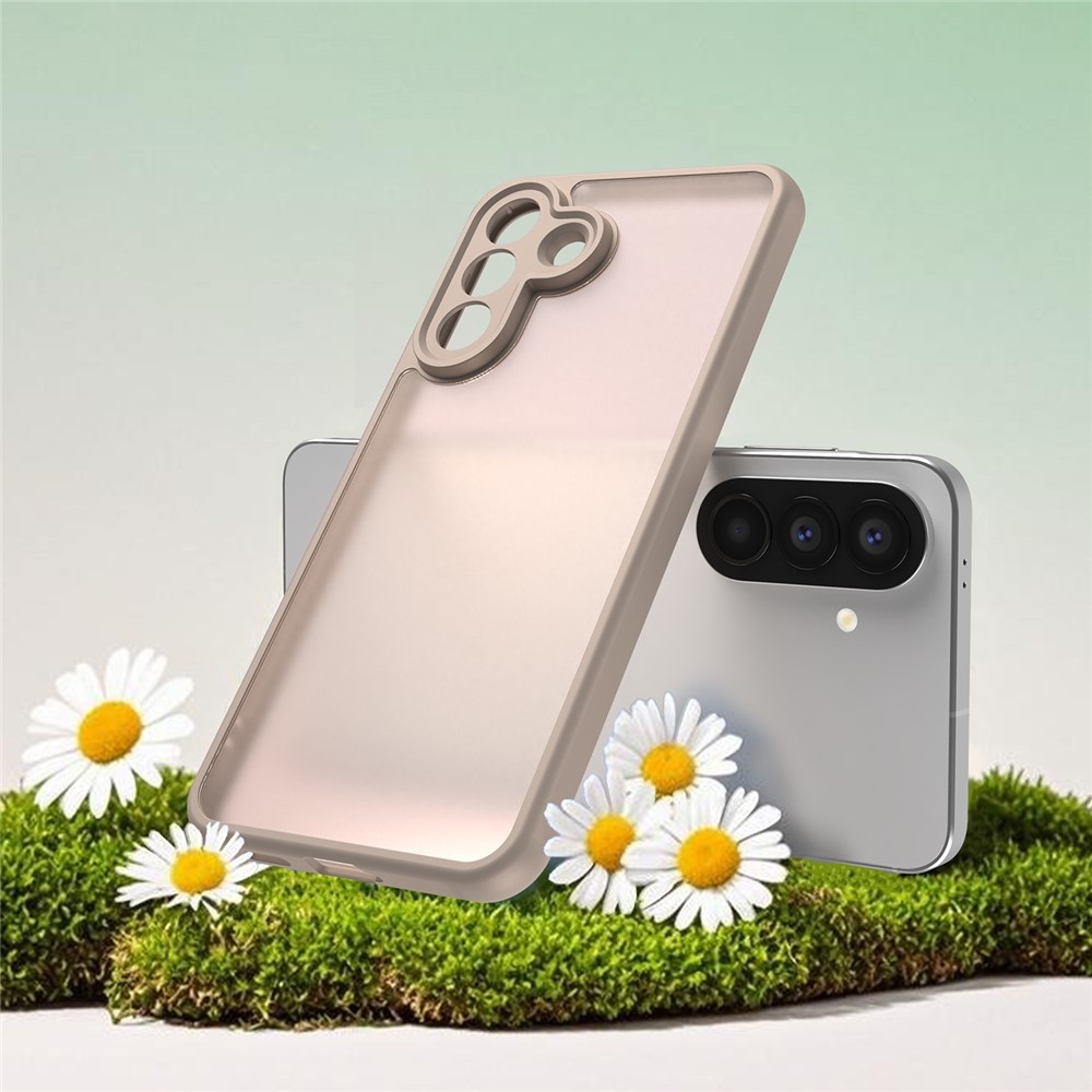 Zselés tok kemény hátlappal Samsung Galaxy A57 5G - narancssárga