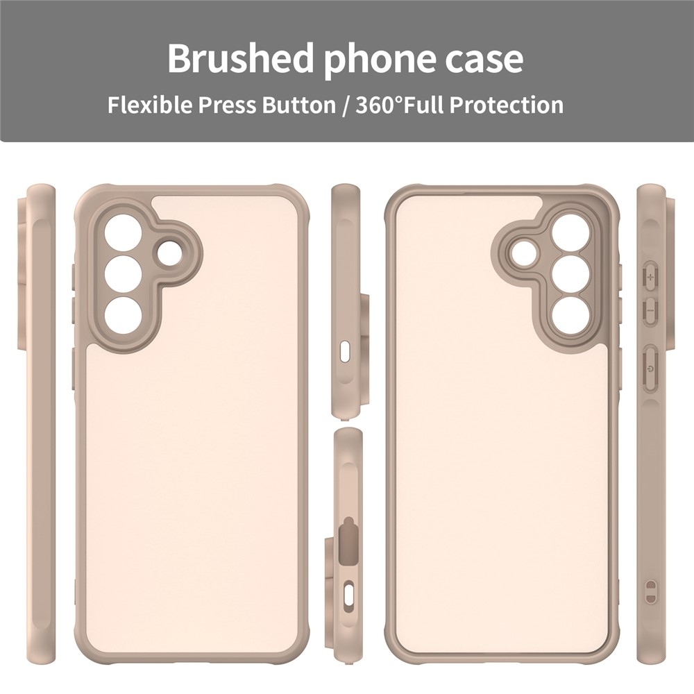 Zselés tok kemény hátlappal Samsung Galaxy A57 5G - narancssárga