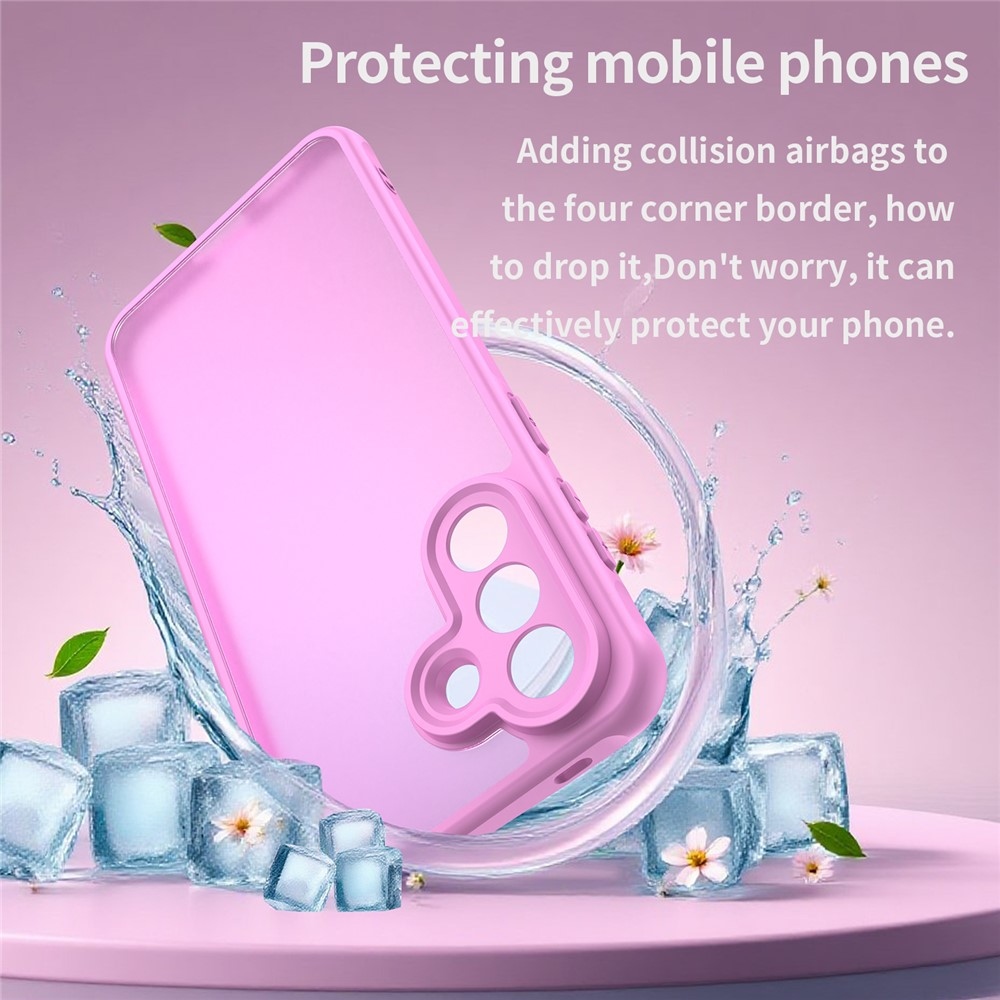 Zselés tok kemény hátlappal Samsung Galaxy A57 5G - világos lila