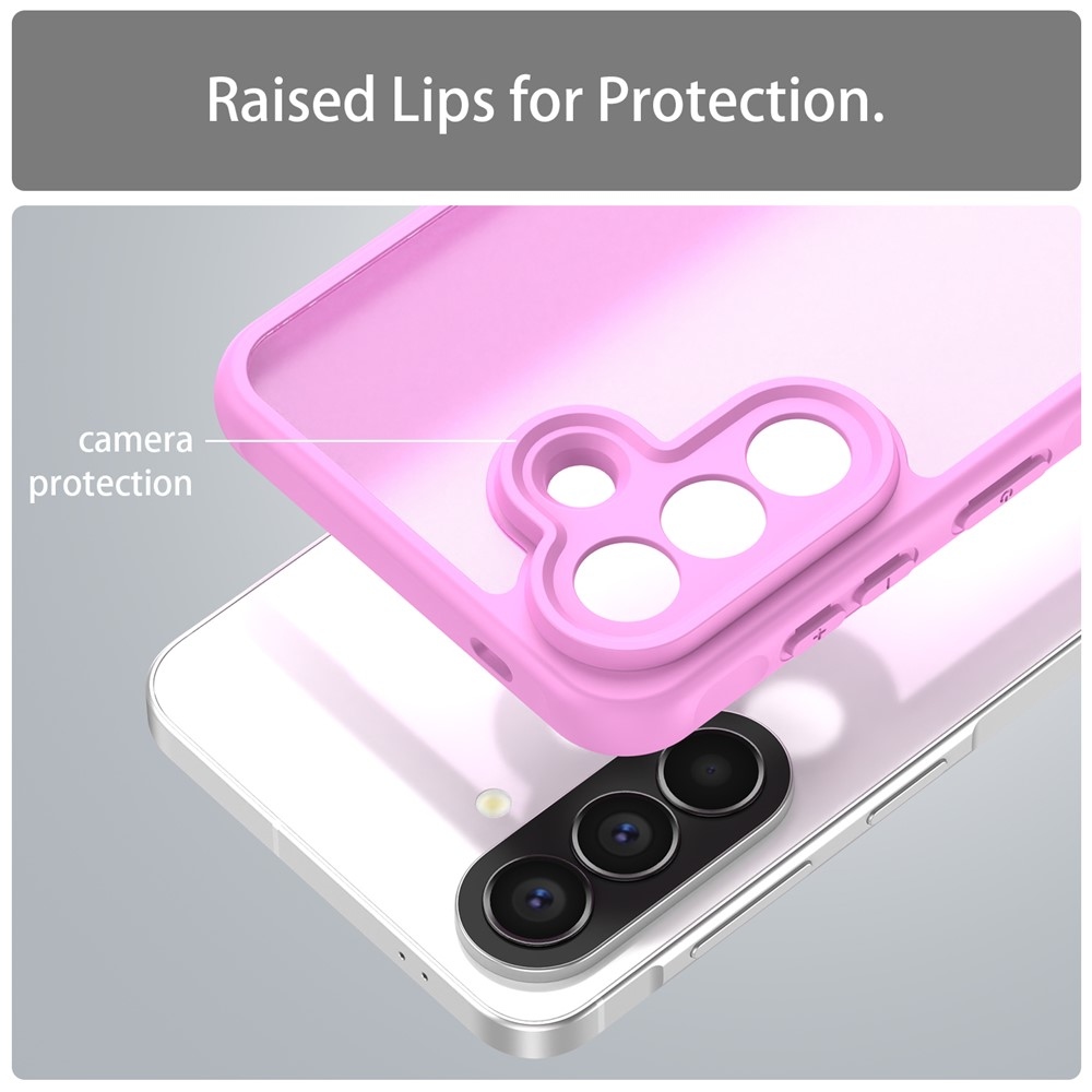 Zselés tok kemény hátlappal Samsung Galaxy A57 5G - világos lila