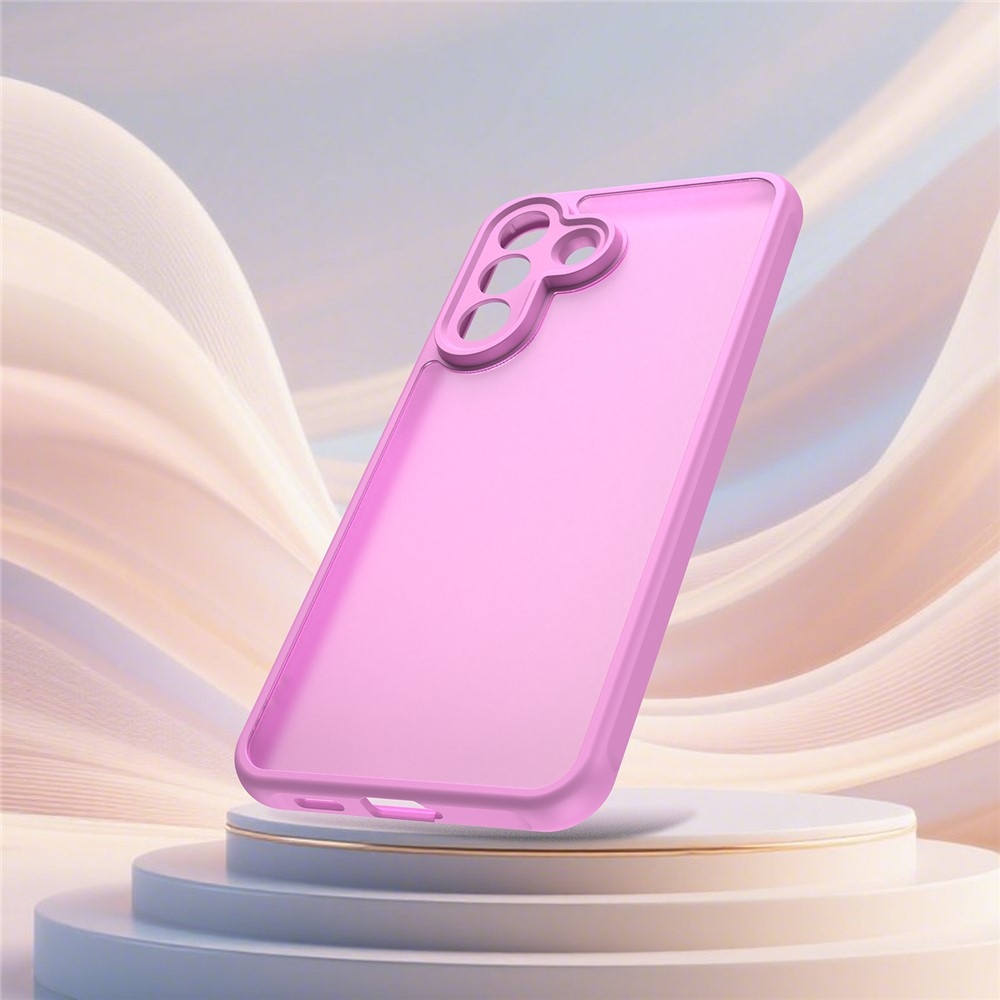 Zselés tok kemény hátlappal Samsung Galaxy A57 5G - világos lila