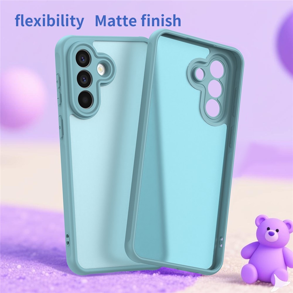 Zselés tok kemény hátlappal Samsung Galaxy A57 5G - világoszöld