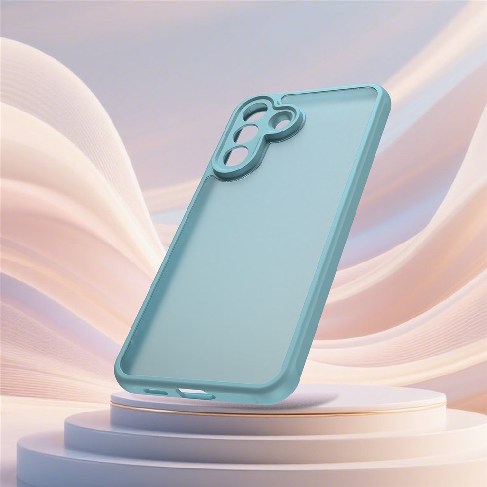 Zselés tok kemény hátlappal Samsung Galaxy A57 5G - világoszöld