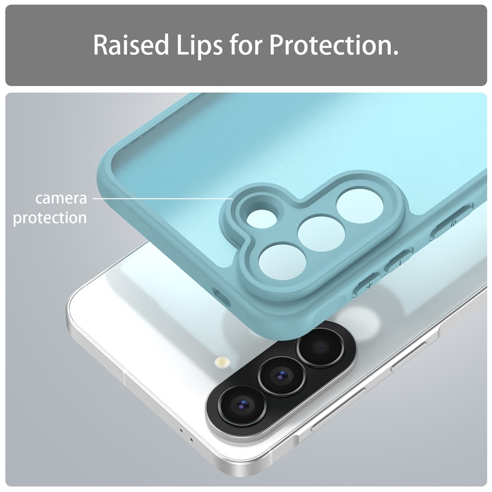 Zselés tok kemény hátlappal Samsung Galaxy A57 5G - világoszöld