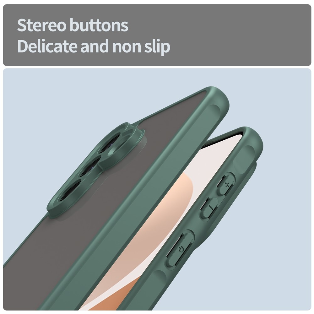 Zselés tok kemény hátlappal Samsung Galaxy A57 5G - zöld