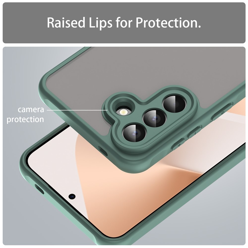 Zselés tok kemény hátlappal Samsung Galaxy A57 5G - zöld