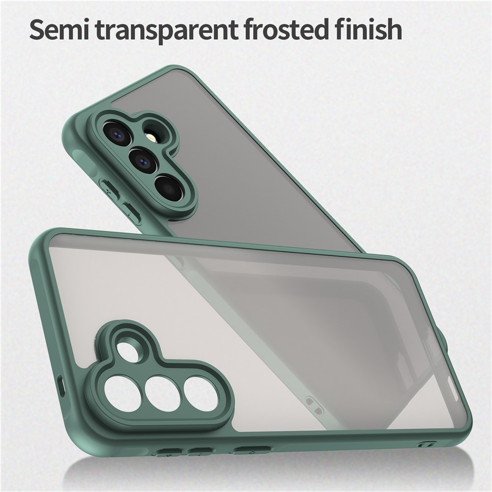 Zselés tok kemény hátlappal Samsung Galaxy A57 5G - zöld