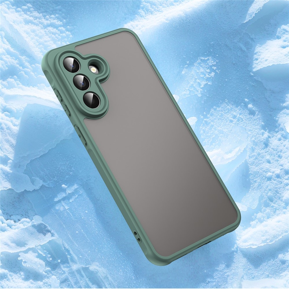 Zselés tok kemény hátlappal Samsung Galaxy A57 5G - zöld