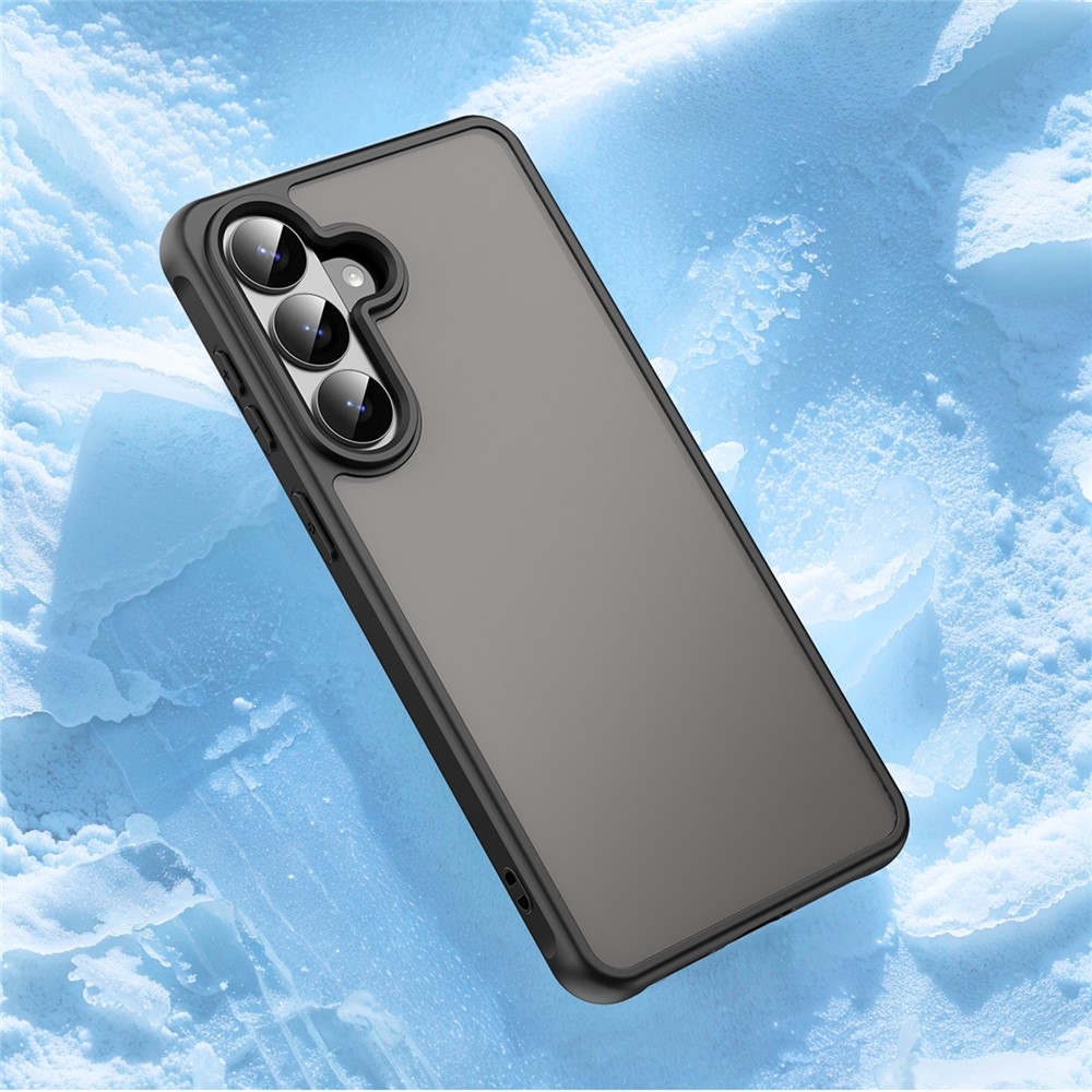 Gél tok kemény hátlappal Samsung Galaxy S26 készülékhez - fekete