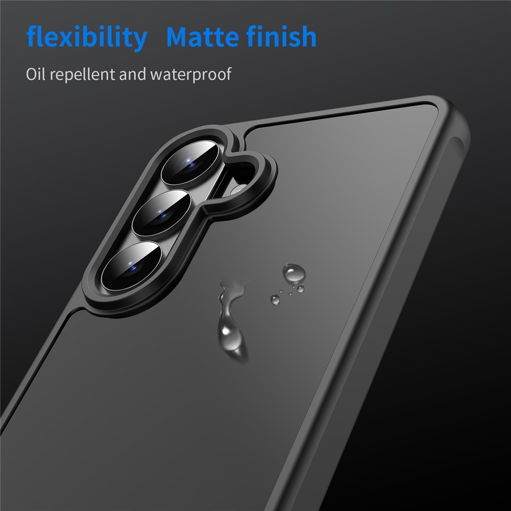 Proof gél tok fix hátlappal Samsung Galaxy S26-hoz - fekete/fekete