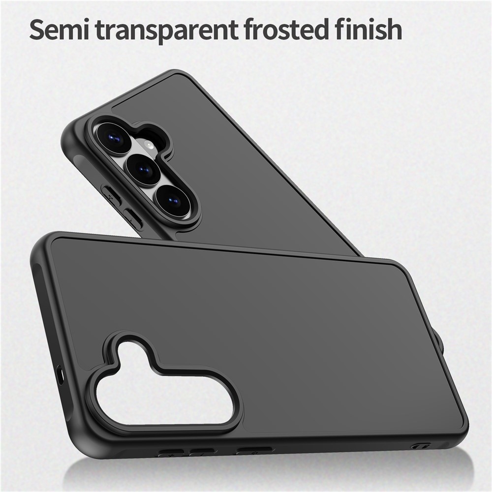 Proof gél tok fix hátlappal Samsung Galaxy S26-hoz - fekete/fekete