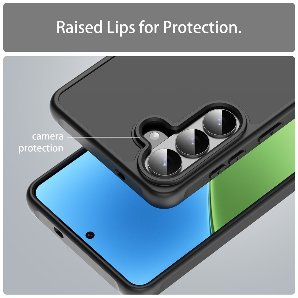 Proof gél tok fix hátlappal Samsung Galaxy S26-hoz - fekete/fekete