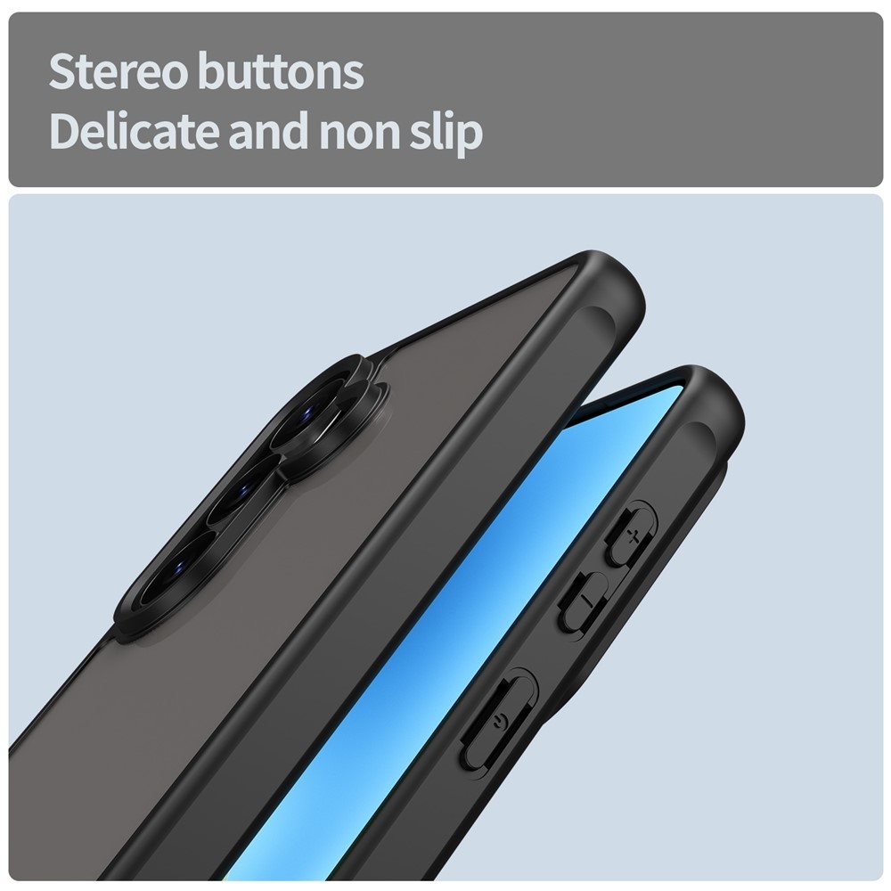 Gél tok kemény hátlappal Samsung Galaxy S26 készülékhez - fekete