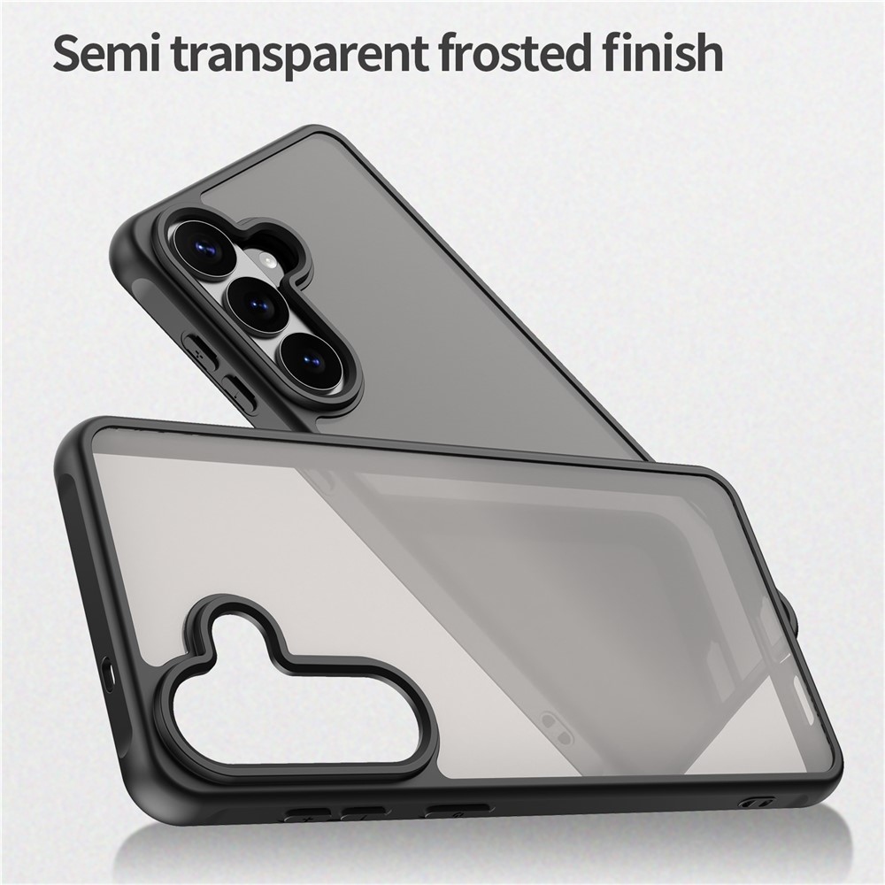 Gél tok kemény hátlappal Samsung Galaxy S26 készülékhez - fekete