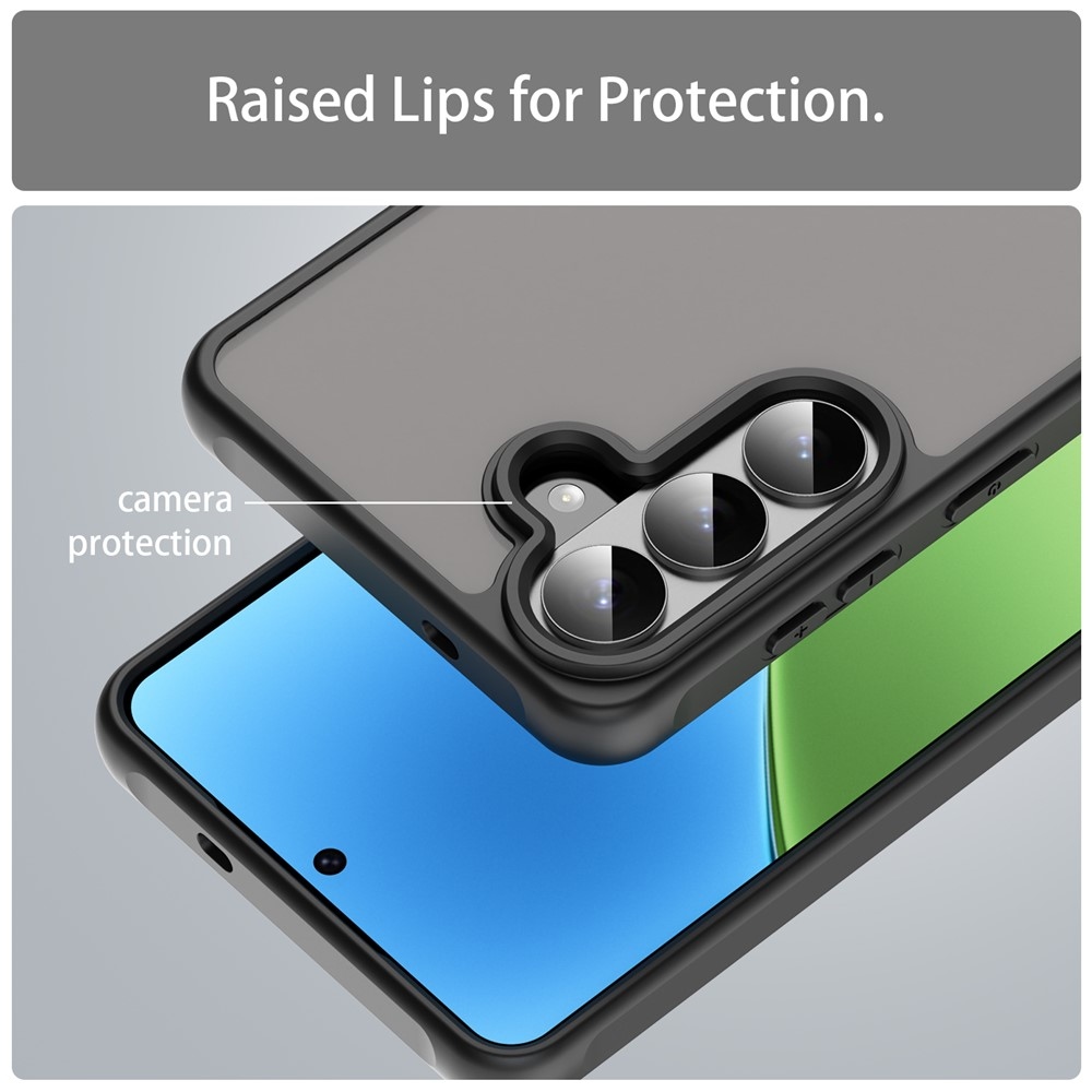 Gél tok kemény hátlappal Samsung Galaxy S26 készülékhez - fekete