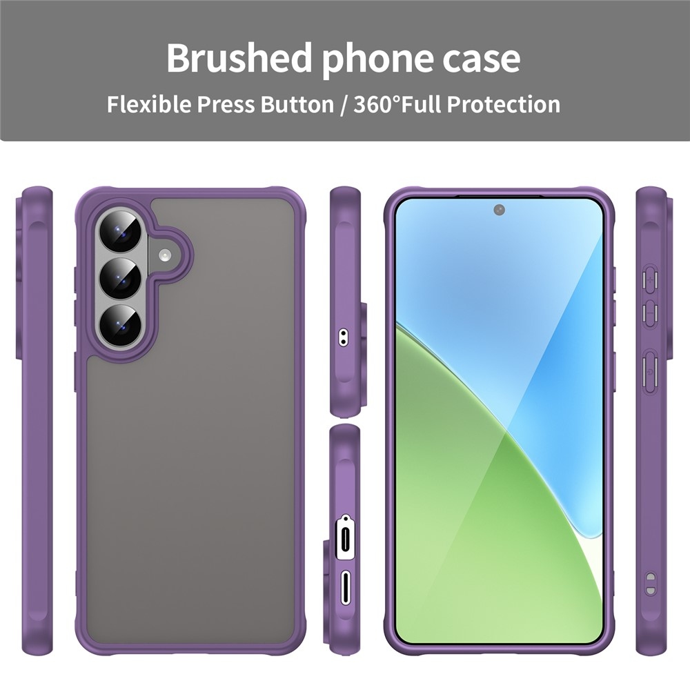 Gél tok kemény hátlappal Samsung Galaxy S26 készülékhez - lila