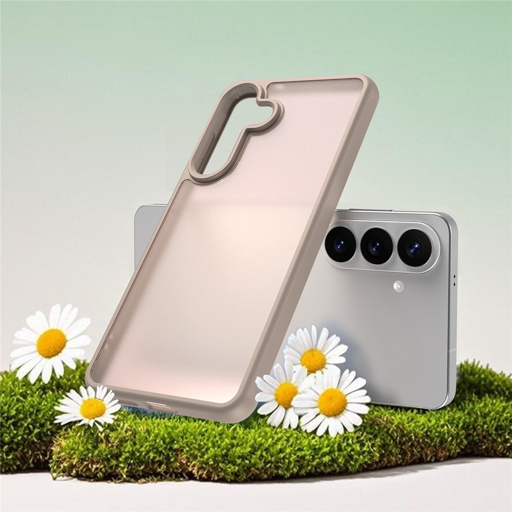 Gél tok kemény hátlappal Samsung Galaxy S26 készülékhez - narancssárga