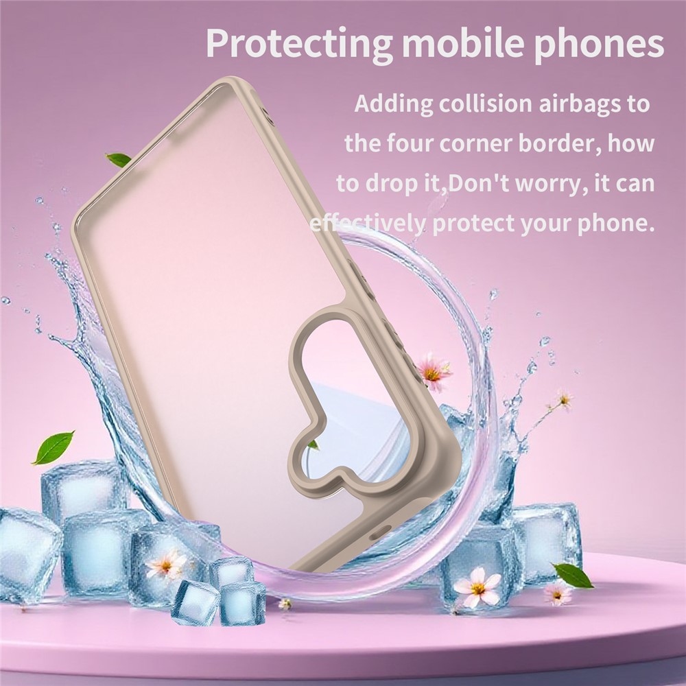 Gél tok kemény hátlappal Samsung Galaxy S26 készülékhez - narancssárga