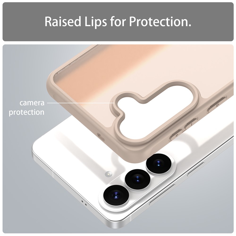 Gél tok kemény hátlappal Samsung Galaxy S26 készülékhez - narancssárga