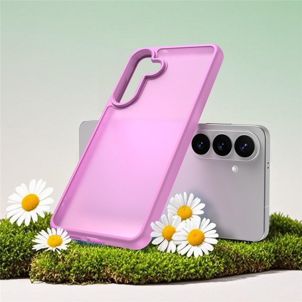 Gél tok kemény hátlappal Samsung Galaxy S26 készülékhez - világos lila