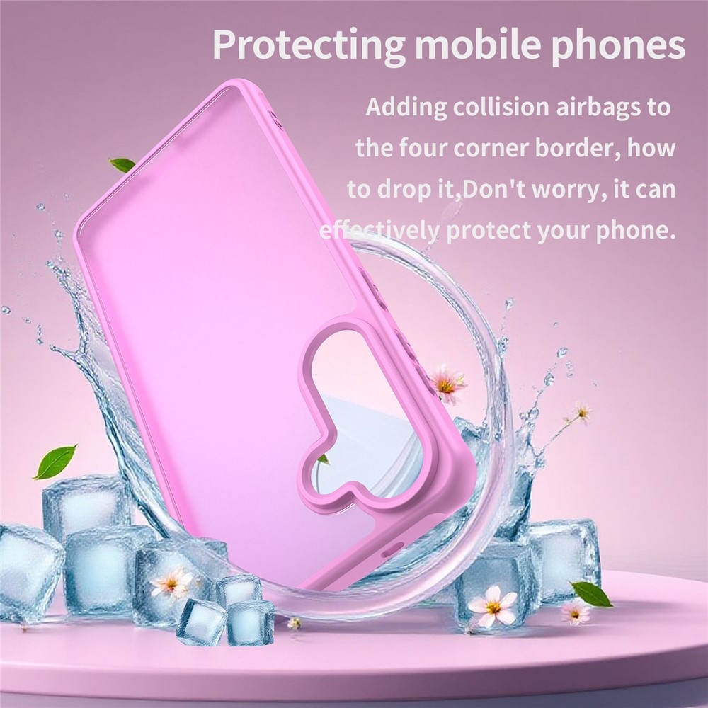 Gél tok kemény hátlappal Samsung Galaxy S26 készülékhez - világos lila