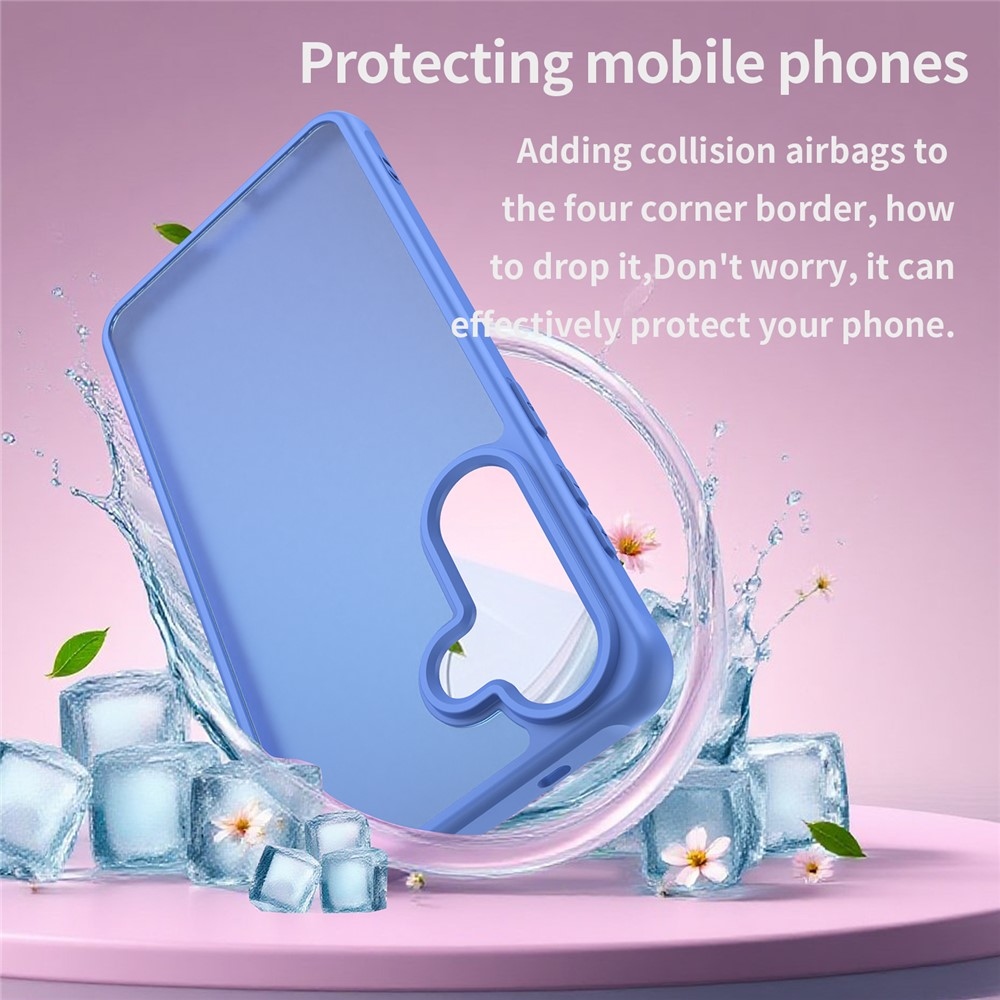 Gél tok kemény hátlappal Samsung Galaxy S26 készülékhez - világoskék