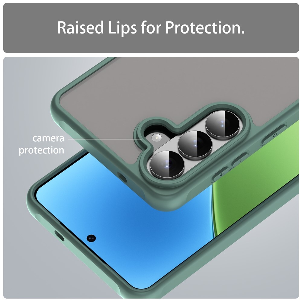 Gél tok kemény hátlappal Samsung Galaxy S26 készülékhez - zöld