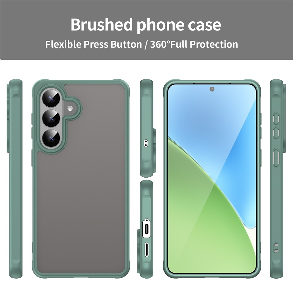 Gél tok kemény hátlappal Samsung Galaxy S26 készülékhez - zöld