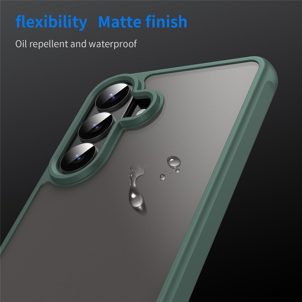 Gél tok kemény hátlappal Samsung Galaxy S26 készülékhez - zöld