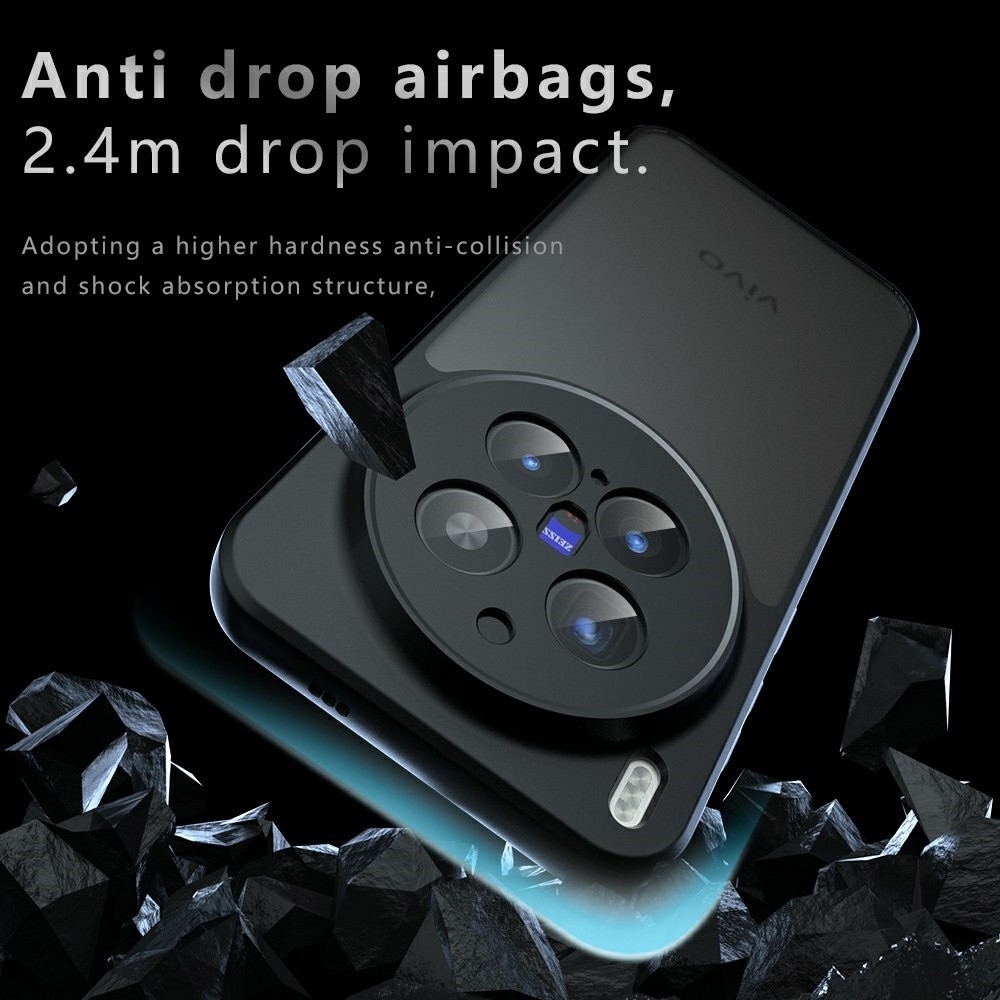 Proof géltok kemény hátlappal Vivo X300 Pro 5G telefonhoz - fekete