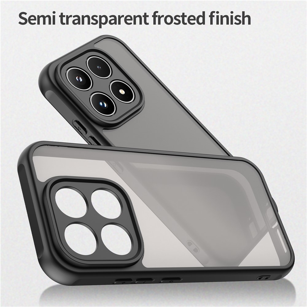 Gél tok fix hátlappal a Xiaomi 17-hez - fekete