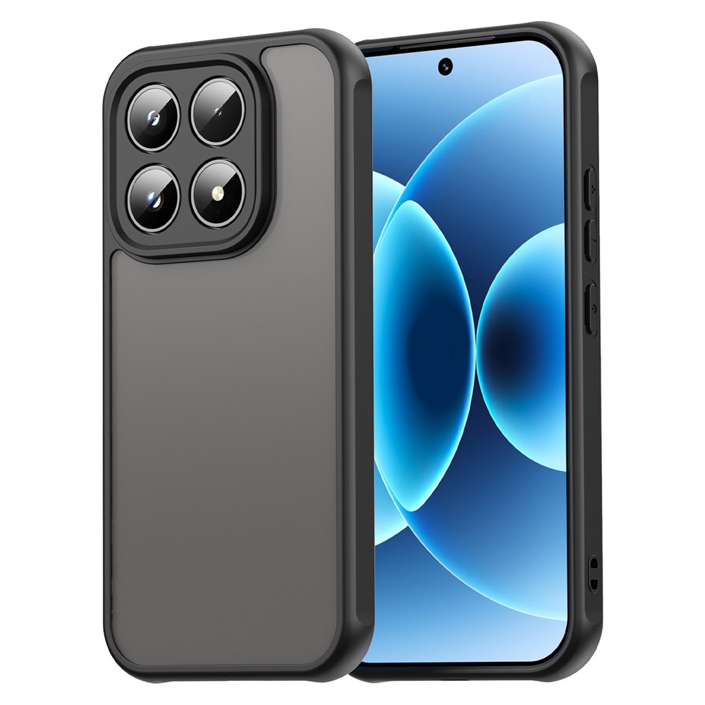 Gél tok fix hátlappal a Xiaomi 17-hez - fekete