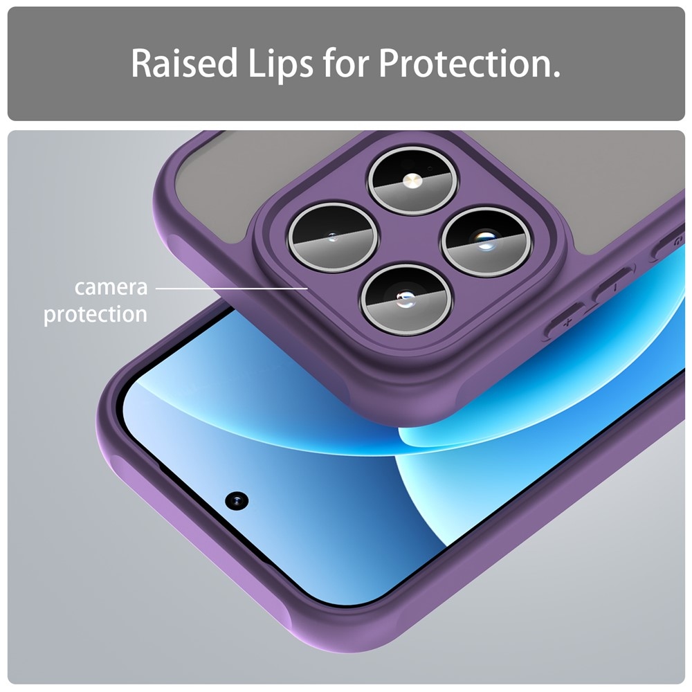 Gél tok fix hátlappal a Xiaomi 17-hez - lila