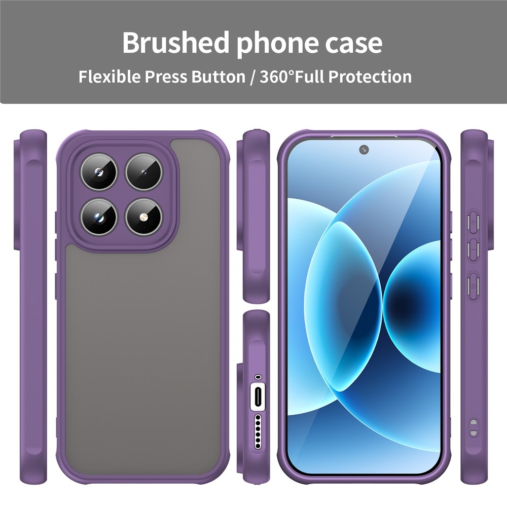 Gél tok fix hátlappal a Xiaomi 17-hez - lila