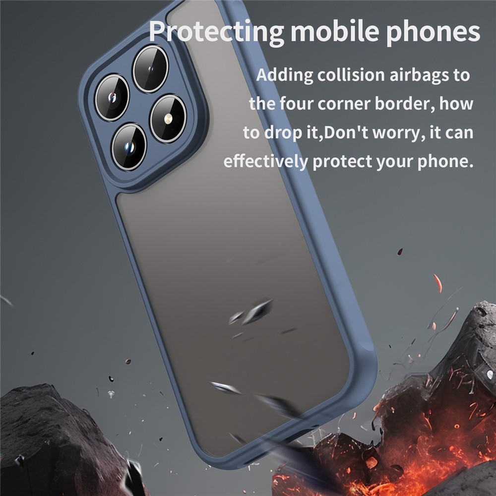 Gél tok fix hátlappal a Xiaomi 17-hez - kék