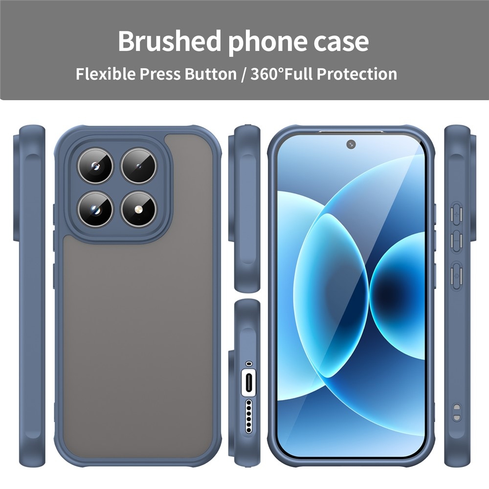 Gél tok fix hátlappal a Xiaomi 17-hez - kék