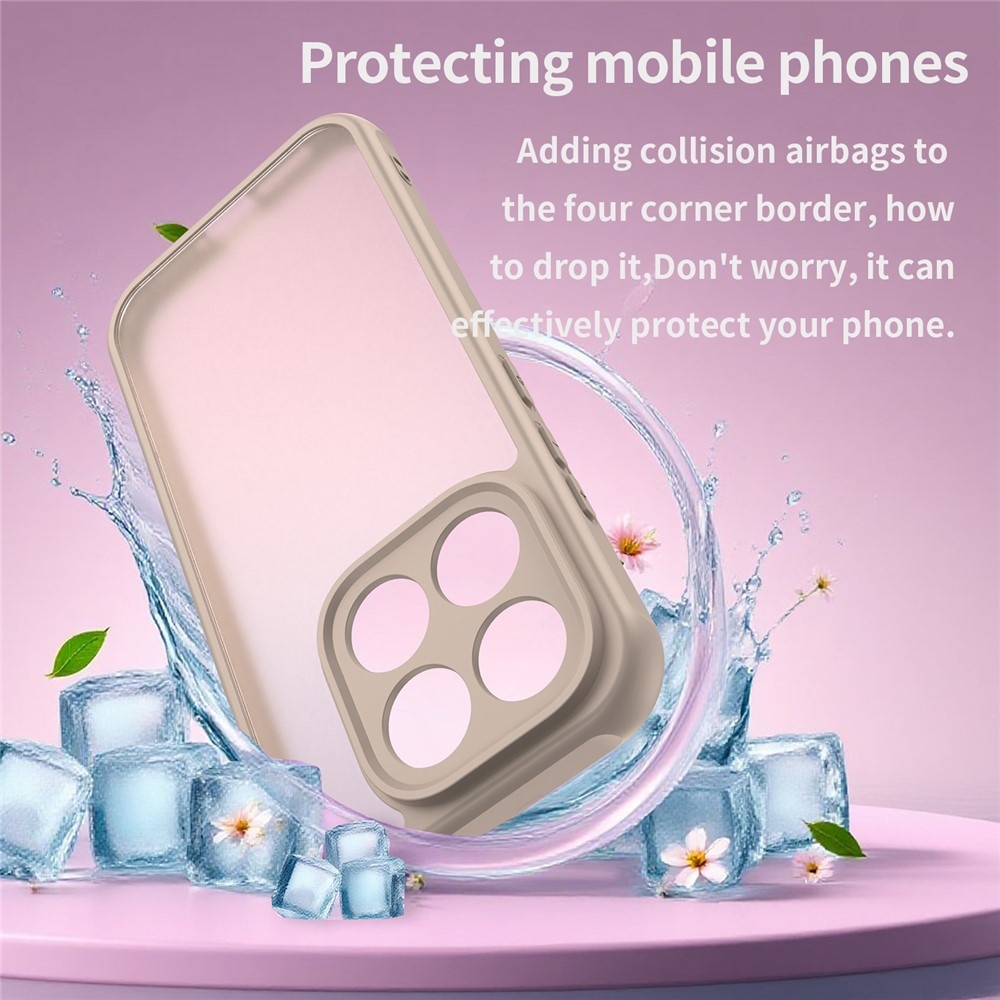 Gél tok fix hátlappal Xiaomi 17 - narancssárga színben