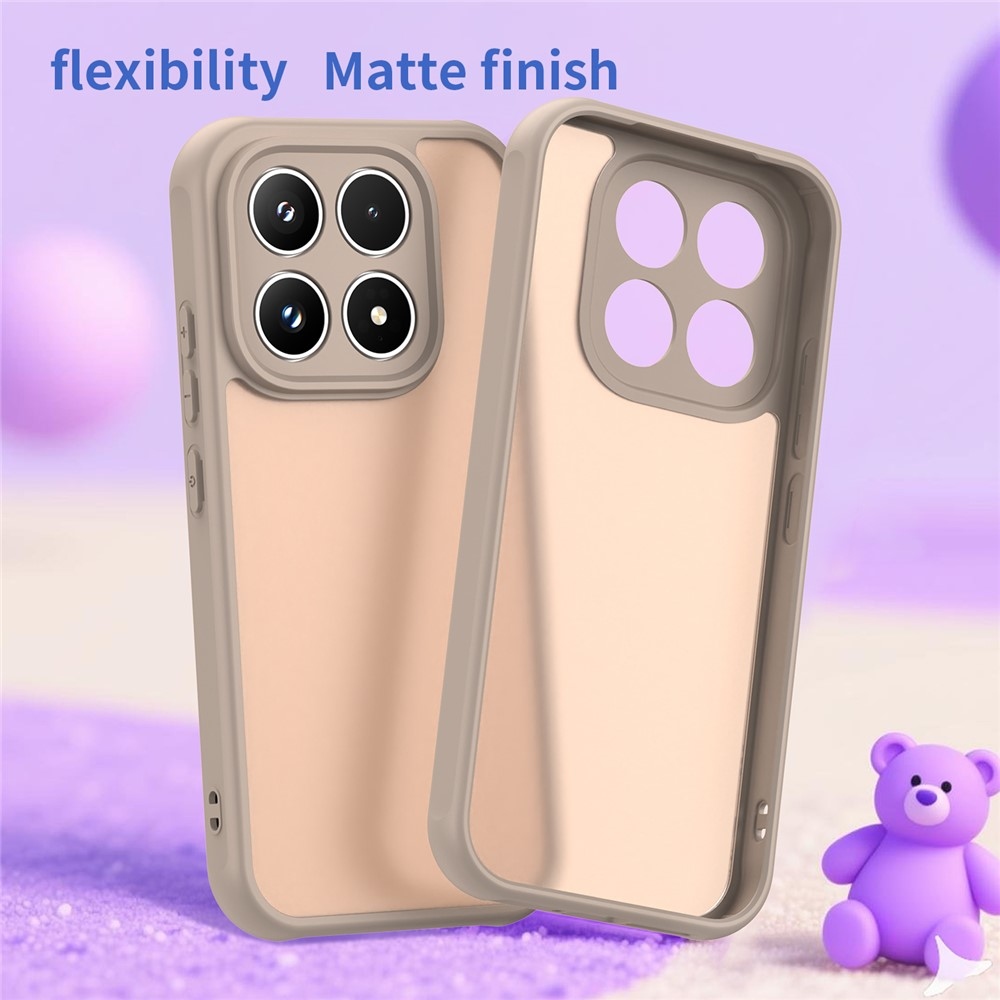 Gél tok fix hátlappal Xiaomi 17 - narancssárga színben