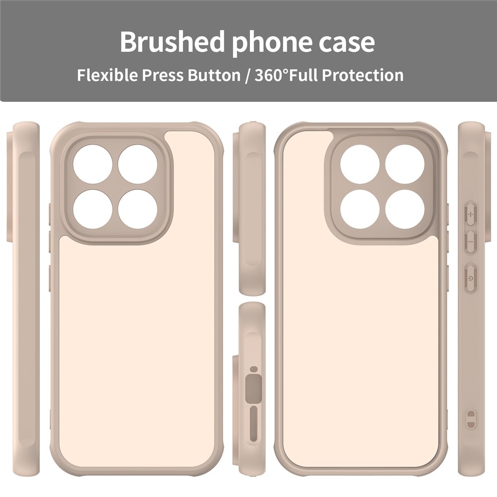 Gél tok fix hátlappal Xiaomi 17 - narancssárga színben