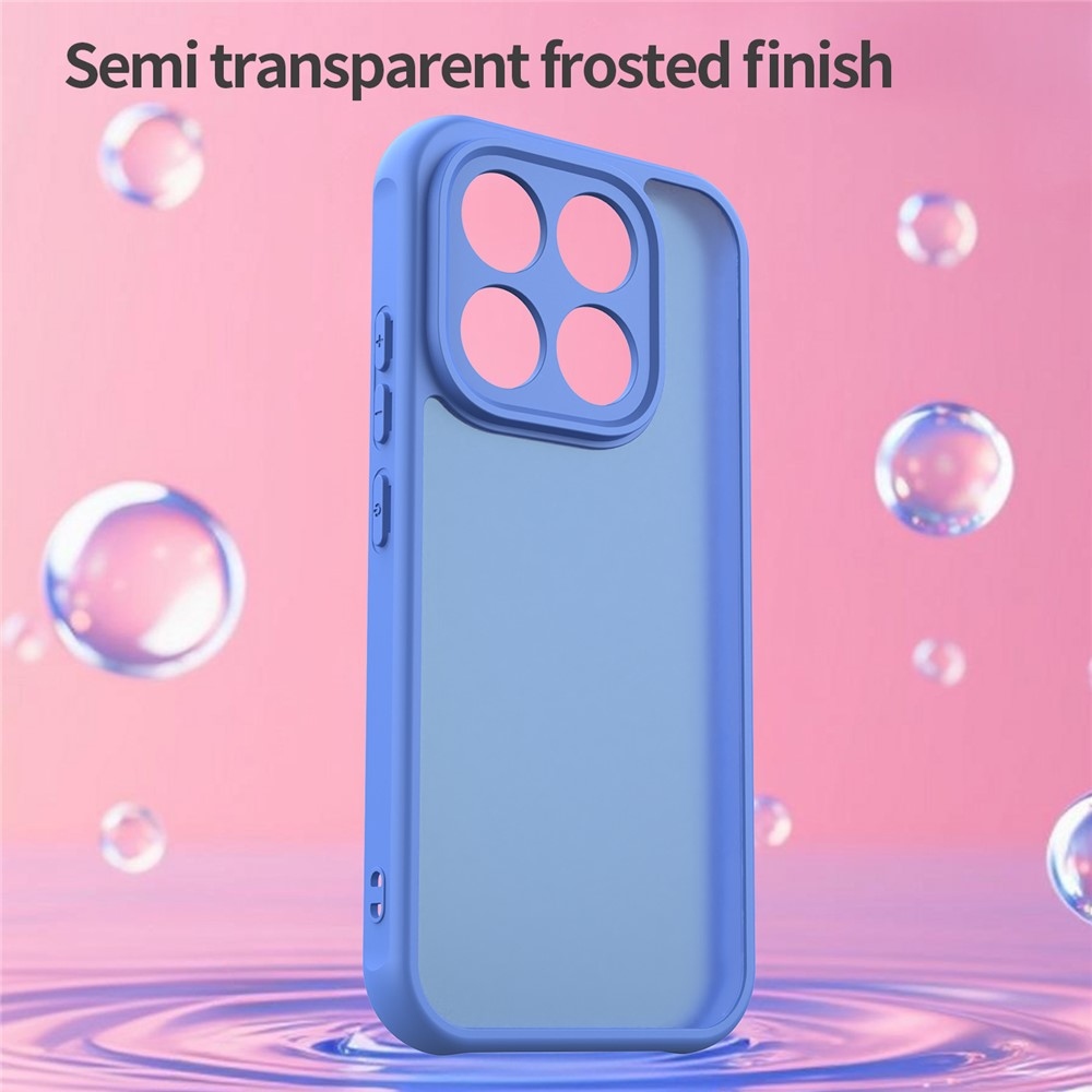 Gél tok fix hátlappal a Xiaomi 17-hez - világoskék színben