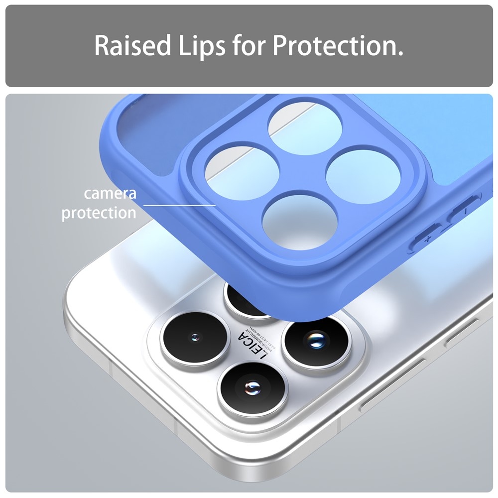 Gél tok fix hátlappal a Xiaomi 17-hez - világoskék színben