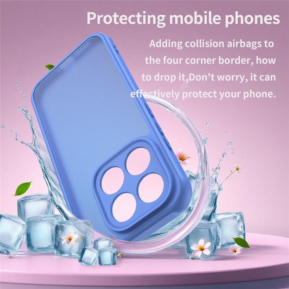 Gél tok fix hátlappal a Xiaomi 17-hez - világoskék színben