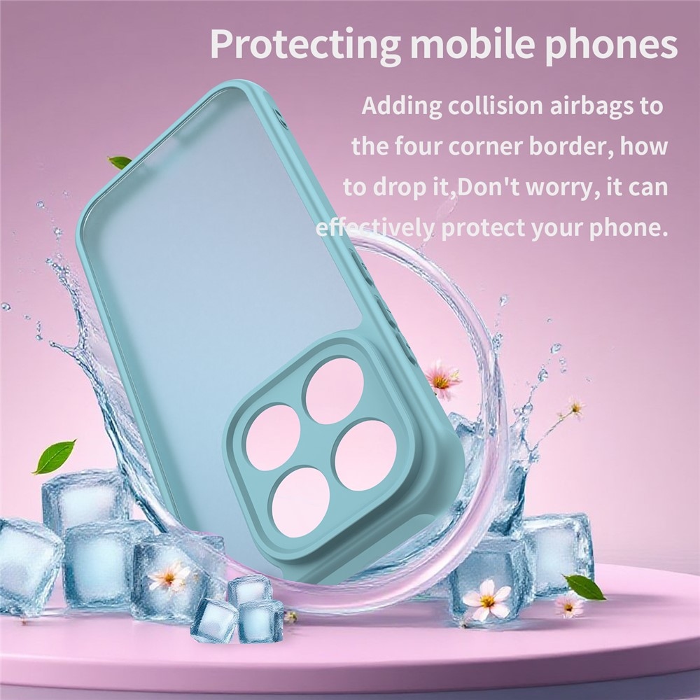 Gél tok fix hátlappal a Xiaomi 17-hez - világoszöld