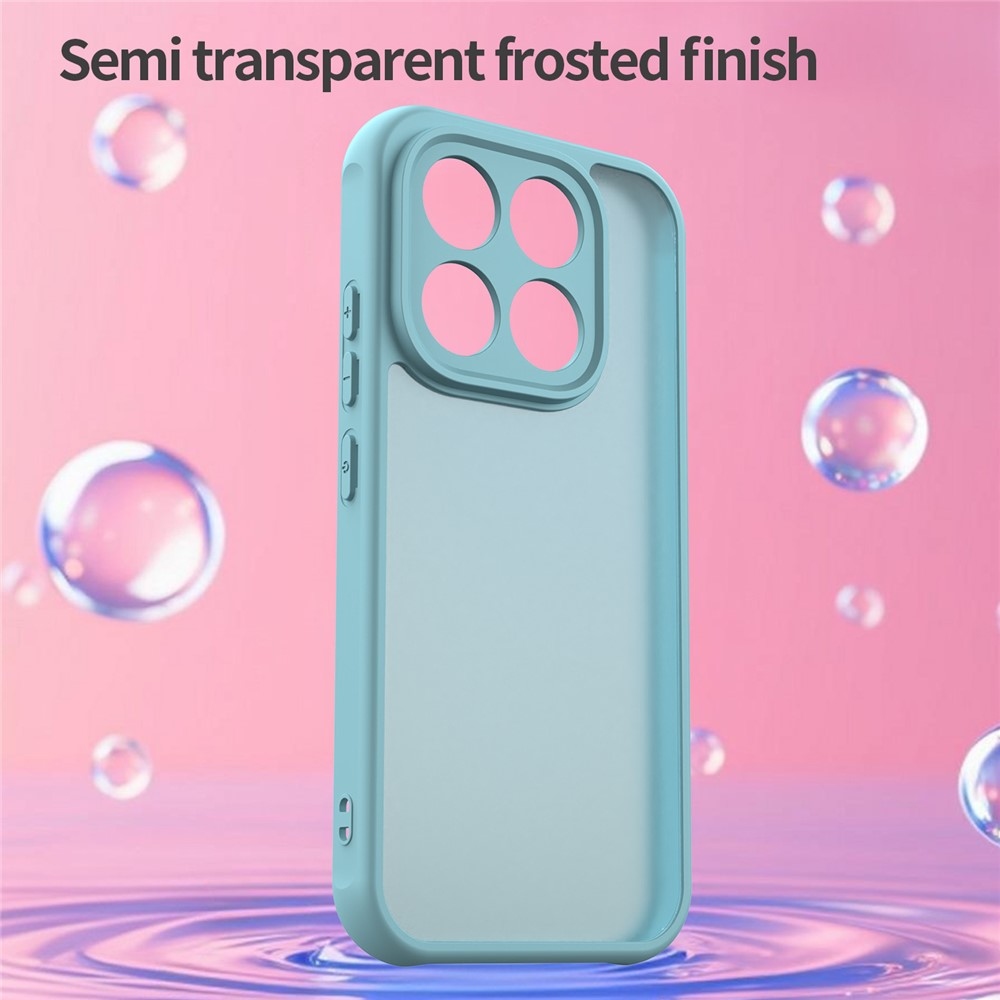 Gél tok fix hátlappal a Xiaomi 17-hez - világoszöld