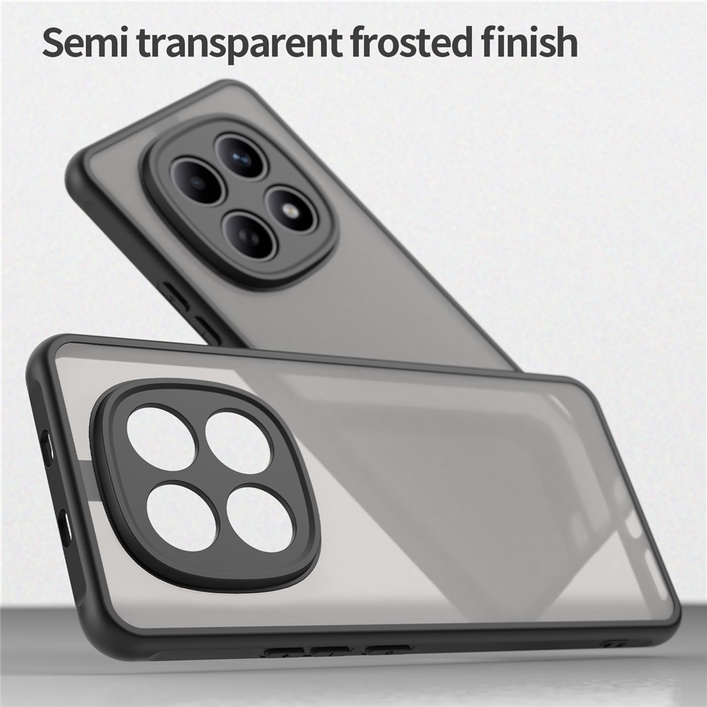 Gél tok kemény hátlappal a Xiaomi Poco M8 5G/Redmi Note 15 5G/Note 15 4G számára - fekete